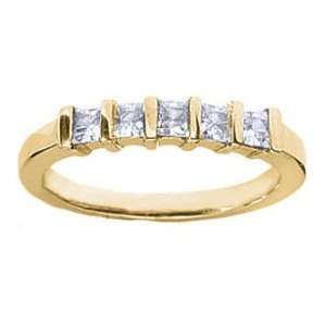 Diamond Ring in Princess Cut Diamonds Bar Setting   Includes Appraisal 