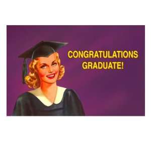   Graduate, Blonde Coed Giclee Poster Print