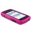 Rubber Hot Pink Hard Snap on Cover Skin Case For LG Ally VS740  