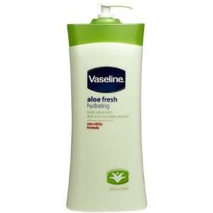  Vaseline Body Lotion, Aloe Fresh, 24.5 oz (Quantity of 4 