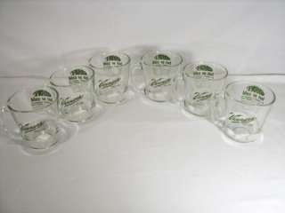 Set of 6 Vintage VERNORS Ginger Ale Soda Advertising Glass Cups 