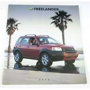  2002 02 Land Rover FREELANDER Truck BROCHURE HSE SE S 