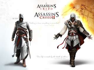 Custom LEGO assassins creed II Altair vs Ezio #034A  