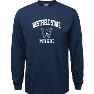   Owls Navy Youth Music Arch Long Sleeve T Shirt