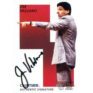  Jim Valvano Autographed 1992 Courtside Card Sports 