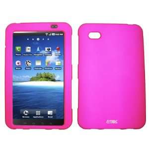  Samsung Galaxy Tab 7.0 Rubberized Pink Snap On Cover Cell 