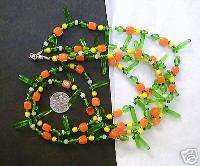 Wear your veggies Czech glass necklace, Luna Lovegood?  