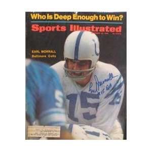  Earl Morrall autographed Sports Illustrated Magazine 