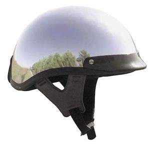  Skid Lid Traditional Solid Helmet   2X Large/Chrome 