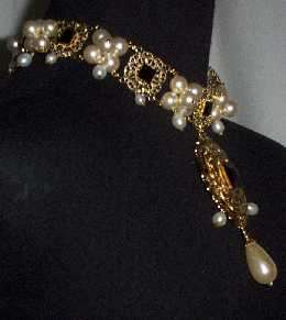 Tudor Renaissance Queen Elizabeth Repro Choker Necklace  