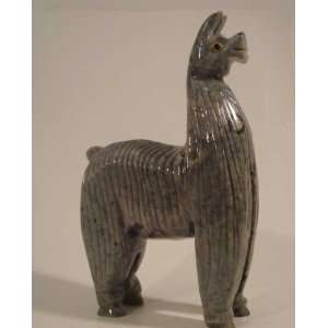  Soapstone Llama Figurine 8.0h Llama Stone Carving 