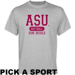 Arizona State Sun Devils Ash Custom Sport T shirt    