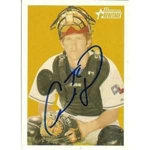  Chad Tracy Signed Rangers 2006 Bowman Heritage Card 