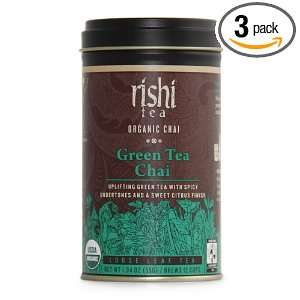 Rishi Tea Green Tea Chai, 1.94 Ounce Packages (Pack of 3)  