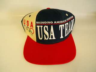   STARTER Snapback OLYMPICS Hat Cap USA TEAM America Red White Blue