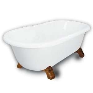   WW DM3 M2 45 OC Madeline Double Ended Clawfoot Bathtub in White, Armad