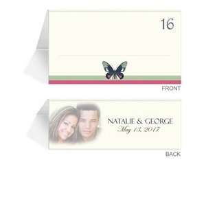  210 Photo Place Cards   Butterfly Olive Spice Office 