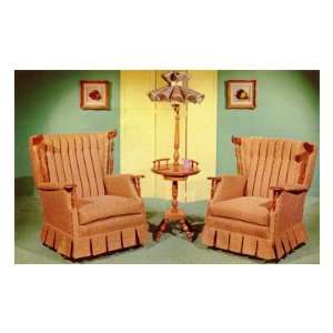  Two Armchairs with Thin Lamp Premium Poster Print, 12x18 