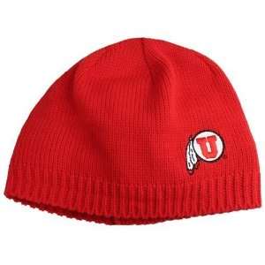 Utah Utes Headphone Knit Beanie (Red)