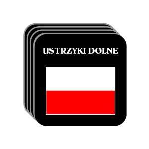  Poland   USTRZYKI DOLNE Set of 4 Mini Mousepad Coasters 