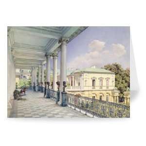 The Cameron Gallery at Tsarskoye Selo, 1859   Greeting Card (Pack of 