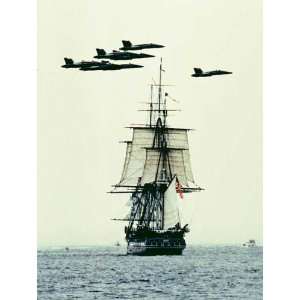  Navy F 18 USS Constitution by Jim Mahoney. Size 9.00 X 13 