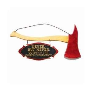  Hearts and Homes Firefighter Axe Sign
