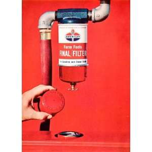  1966 Ad AMOCO Logo American Standard Oil Farm Fuel Engine 