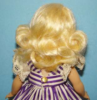 Muffie Blonde Doll Strung Purple Stripe Dress MIB 1954  