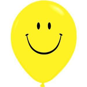  11 Smile Face Yellow Only Balloons (10 ct) Toys & Games