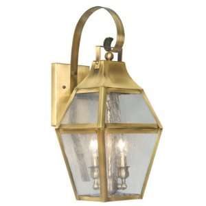  Livex Lighting 2081 22 Two Light Brass Wall Lantern 