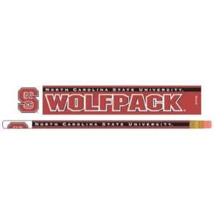  NORTH CAROLINA STATE WOLFPACK OFFICIAL LOGO PENCIL 6 PACK 