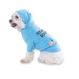 Pizza Guys Rock Hooded (Hoody) T Shirt with pocket for your Dog or Cat 