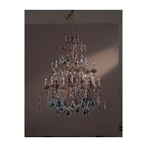   Large Foyer Chandelier in Padova with Clear Glass Crystals crystal