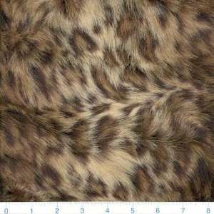   Wide Faux Fur Fabric Leopard Brown By The Yard Arts, Crafts & Sewing