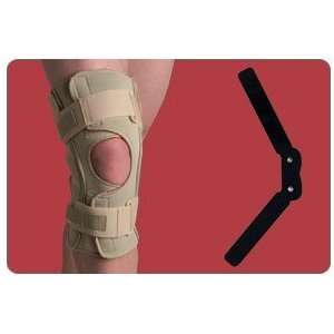  Hinged Knee Wrap Dual Pivot, beige, Size 5XL Health 