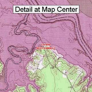  USGS Topographic Quadrangle Map   Carlisle, Texas (Folded 