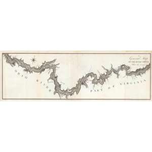  A General Map of the River Ohio, Plate 2, 1796 Arts 