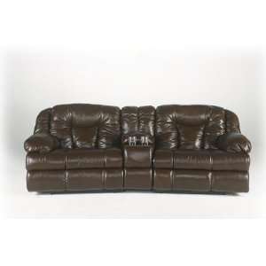   Reclining Sofa w/ Storage Console Sofa by Ashley Furniture Home