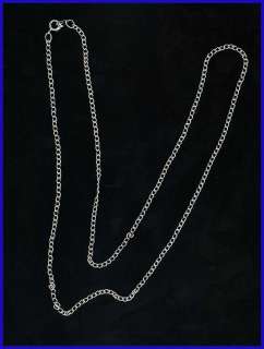 Western Jewelry Decor 24 Silver Plated Curb Chain  