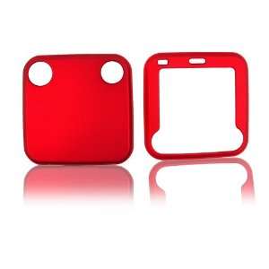  For Nokia Twist 7705 Rubberized Hard Plastic Case Red 