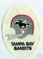 1984 Tampa Bay Bandits patch USFL large felt old logo  