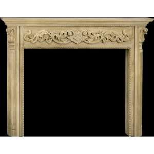  HAND CARVED SCROLL MANTEL