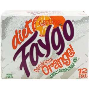 Faygo diet orange soda, 12 pack 12 fl. oz. cans  Grocery 