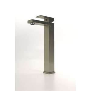 Square Style Comtemporary Bathroom Vessel Sink Faucet Brushed Nickel 
