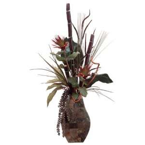   Cane and Protea in Decorative Container Faux Flowers