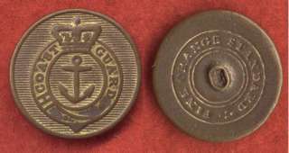 British COAST GUARD uniform button c.1812 1830s  