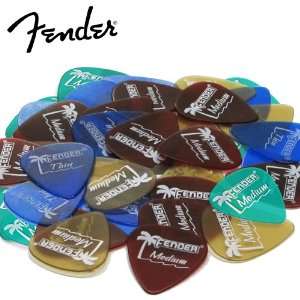  Fender California Clear Picks   48 Assorted Variety Pack 