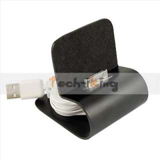   Dock Cradle Station Stand Charger Holder+USB Cable for iPhone 4 4G 4S