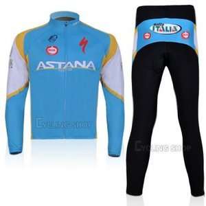 ASTANA 2011 Astana long sleeved jersey / shirt outdoor bike / bicycle 
